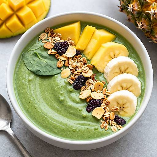 Fresh Green Smoothie Bowl