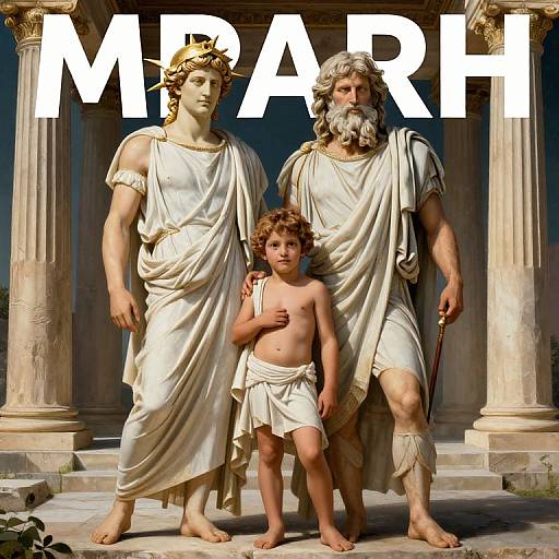 Young Apollo and Zeus Heroic Portrait