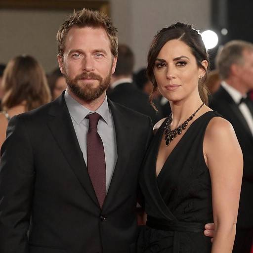 Couple Portrait with Warm Background