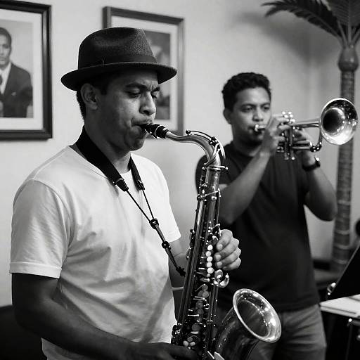 Black and White Musicians in Focus