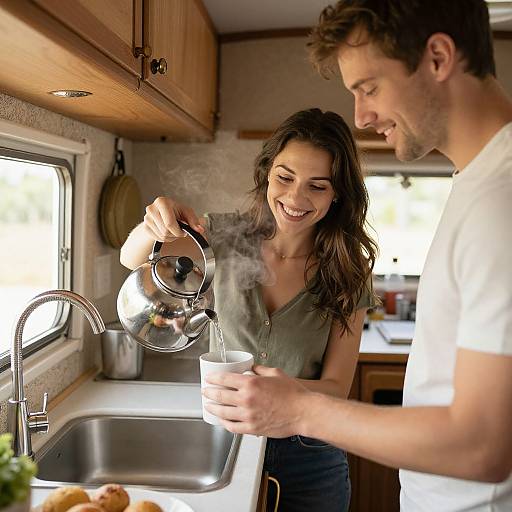 Cozy Morning in RV Kitchen