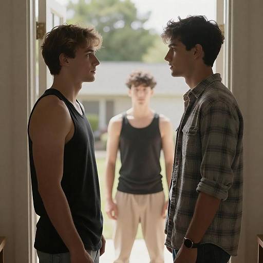 Candid Moment Between Two Friends