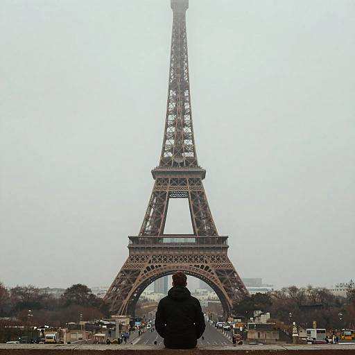Dreamy Foggy Morning at Eiffel Tower
