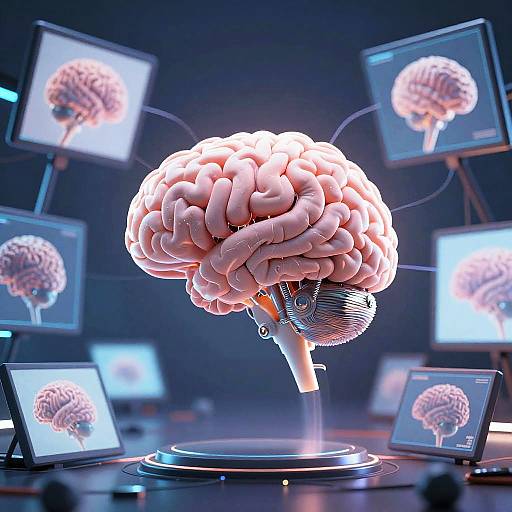 Cybernetic AI Brain Altering Images