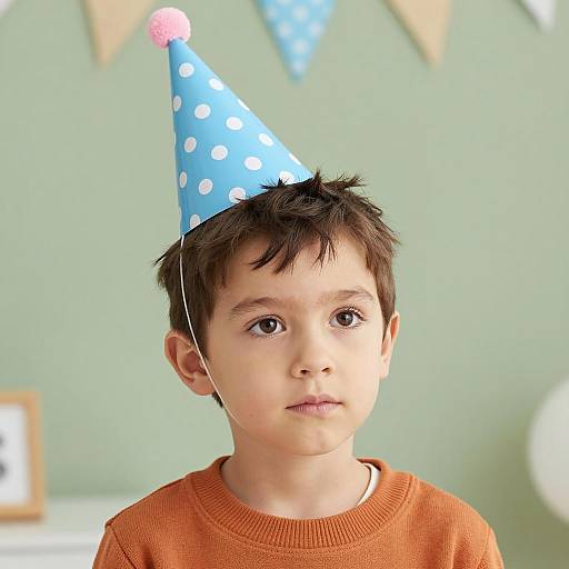 Photorealistic Birthday Portrait of a Boy