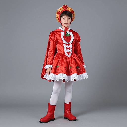 Strawberry Tart Costume Boy Character