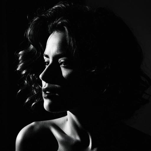 Noir Style Dramatic Portrait of Woman
