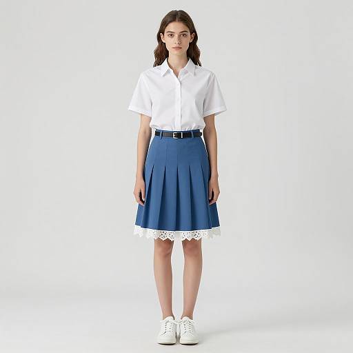 Stylish Casual Outfit Modeling Scene