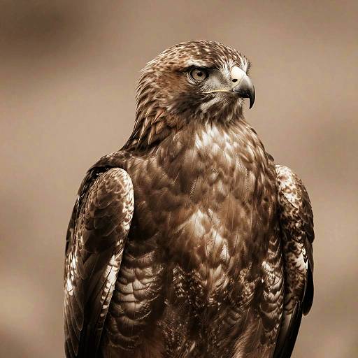 Majestic Red-Tailed Hawk Portrait