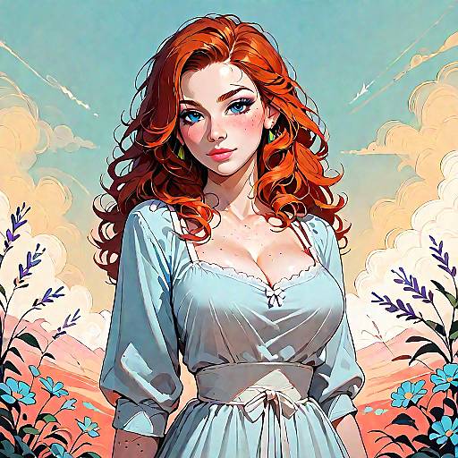 Colorful Bohemian Dress in Desert Setting