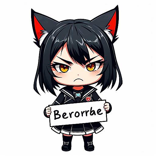 Angry Cat-Eared Chibi Girl