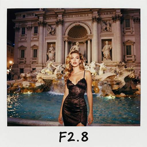 Vintage Autumn Festival Film Noir Portrait