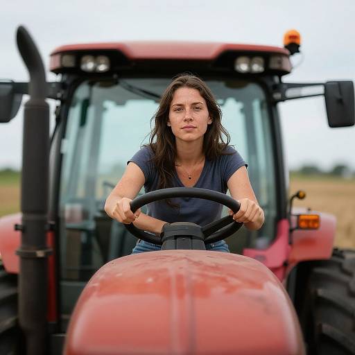 Photorealistic Tractor Driving in Countryside