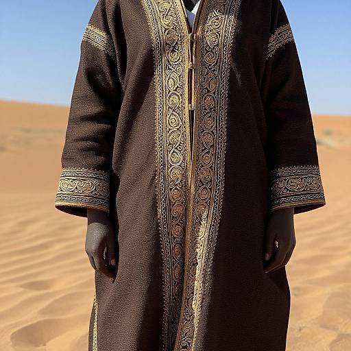 Namibia Traditional Costume in Desert