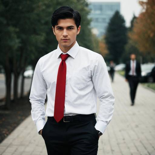 Realistic Outdoor Business Attire Portrait
