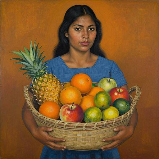 Vibrant Fruit Basket by Walasse Ting