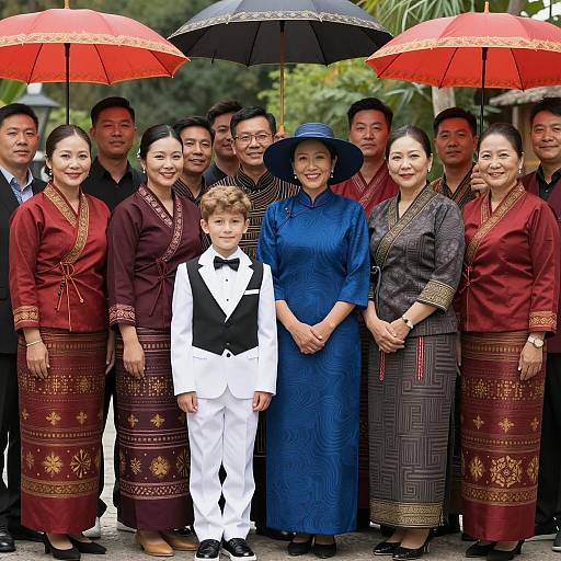 Diverse Group Portrait in Outdoor Setting