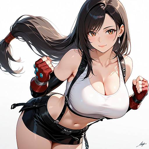 Tifa Lockhart Iconic Outfit Portrait