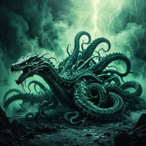 Sinister Fantasy Hydra in Acidic Mist Sinister Fantasy Hydra in Acidic Mist