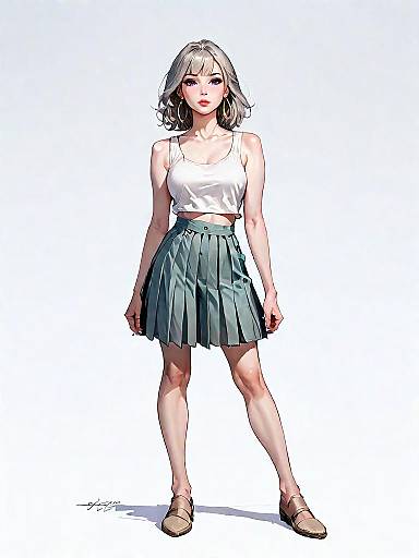 Contemporary Woman in Mustard Culottes