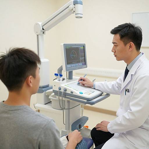 High-Tech Medical Examination Scene