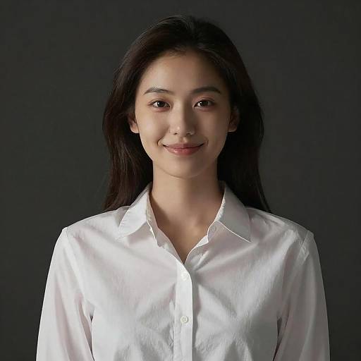 Photorealistic Portrait of a Smiling Girl