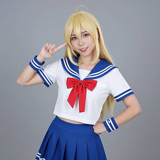 Samsung Sam in Sailor Cosplay