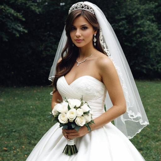 Elegant Bride in Outdoor Wedding Setting
