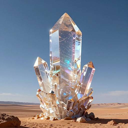 Luminescent Crystal Desert Dreamscape