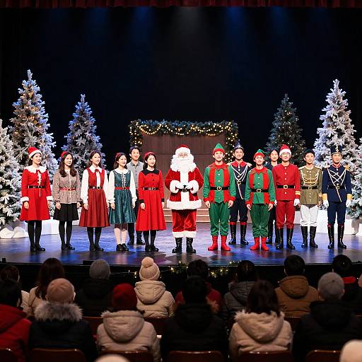 Festive Christmas Show with Joyful Performers