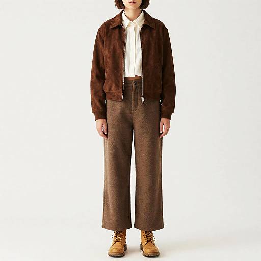 Androgynous Non-Binary Youth in Earth Tones