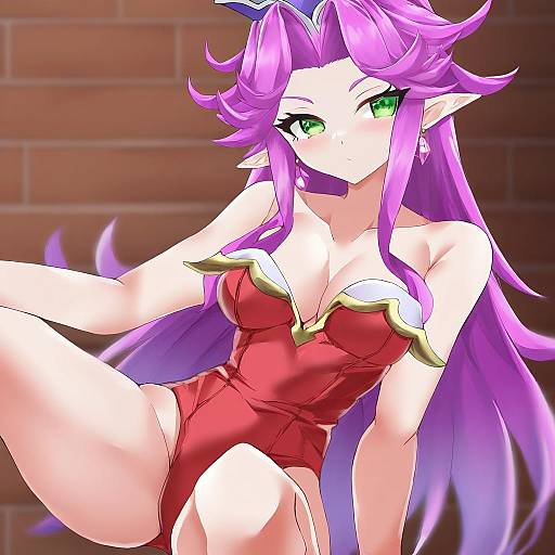 Illustration of Angela (seiken densetsu 3), seiken densetsu in the style of Ya-man