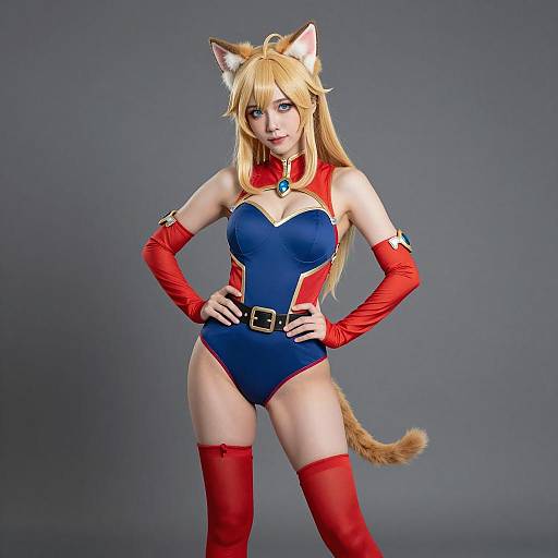 Playful Catnipp Cosplay in Bold Colors