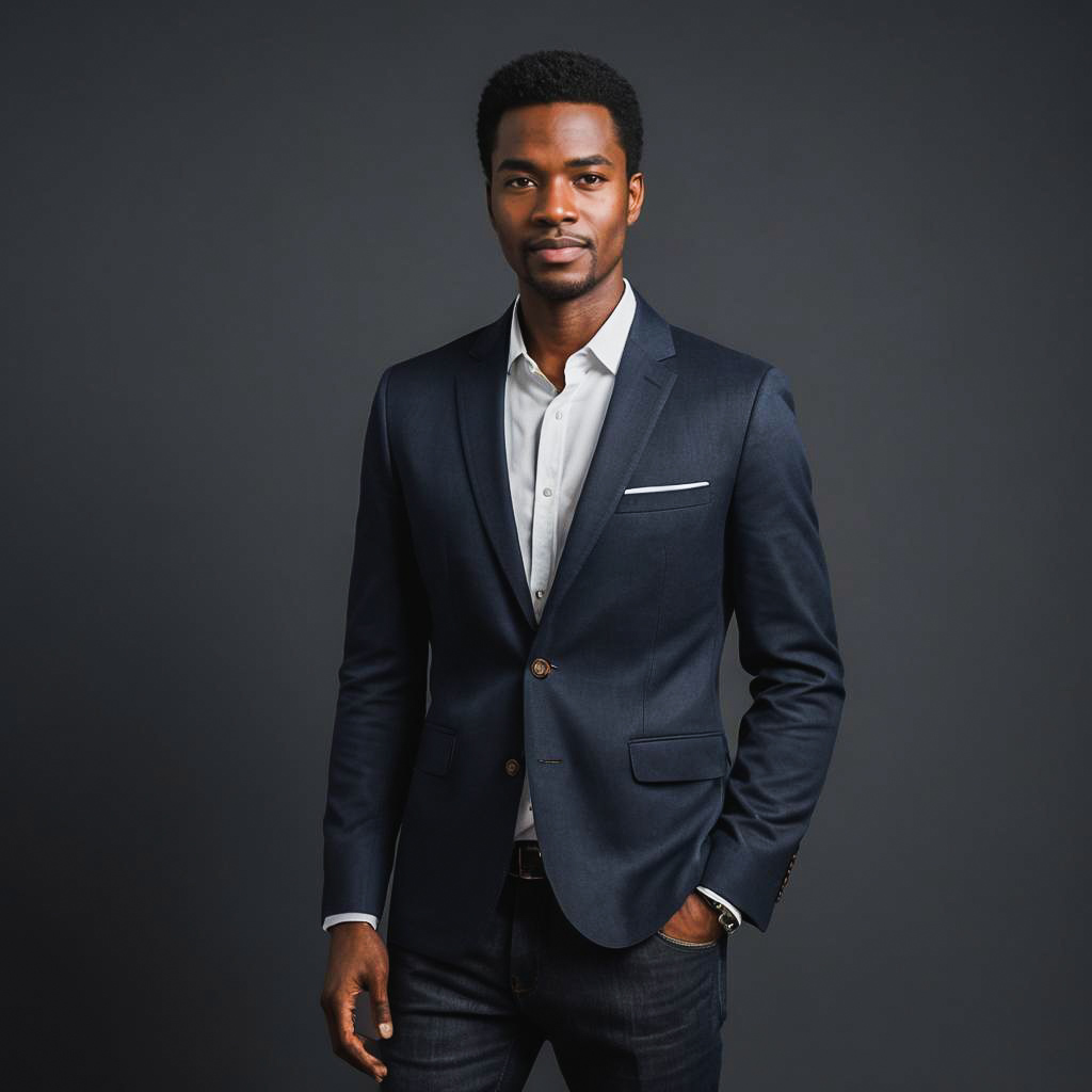 Stylish Studio Portrait of a Man