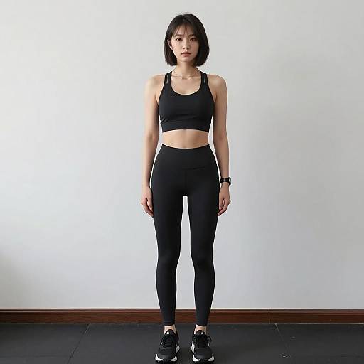 Realistic Gym Portrait of a Fit Woman