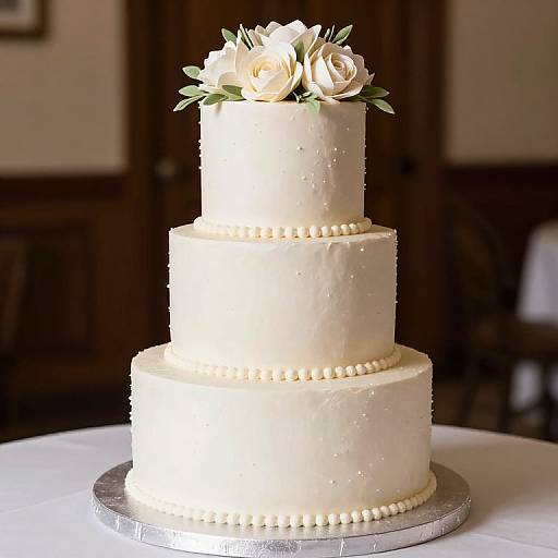 Elegant Floral Wedding Cake