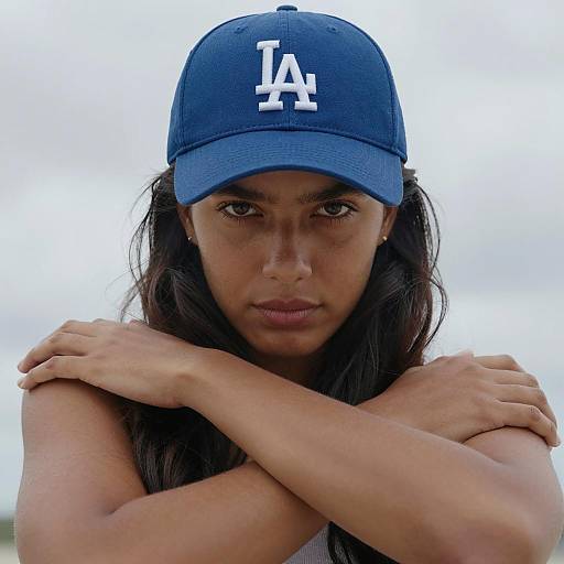 Portrait of a Brown-Skinned Individual with Cap