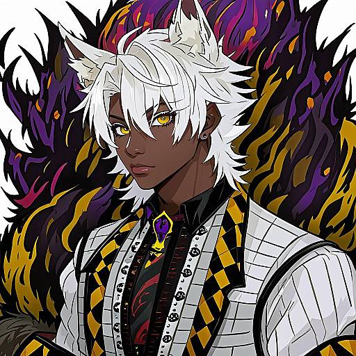 Illustration of Jack howl, twisted wonderland in the style of Morisobo