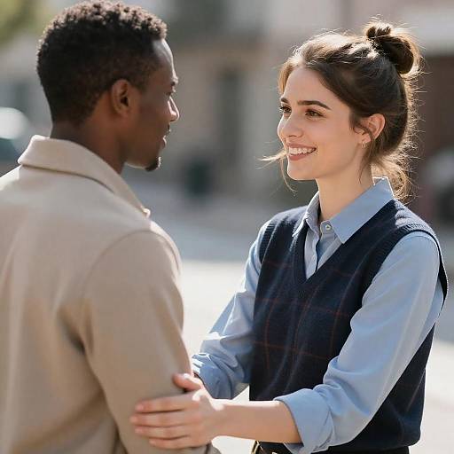 Smiling Couple Outdoors