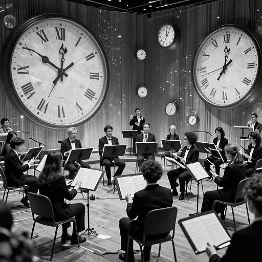 Surreal Orchestra of Melting Clocks