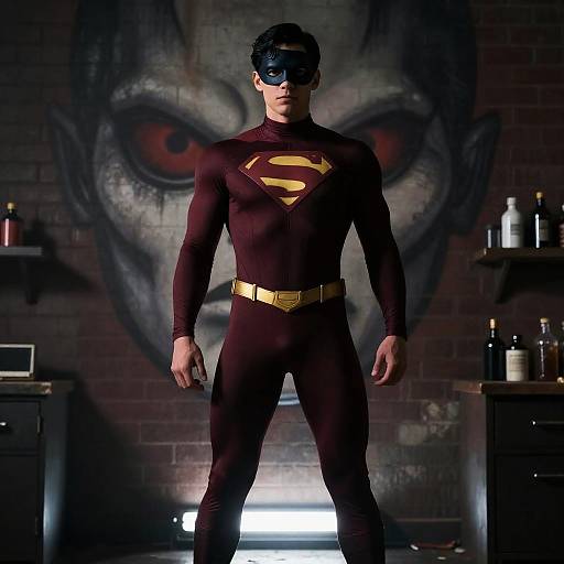 Mysterious Superhero in Dramatic Setting