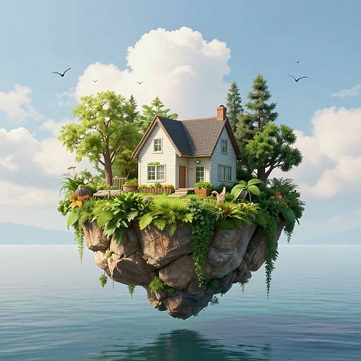 Serene Floating Island Cottage
