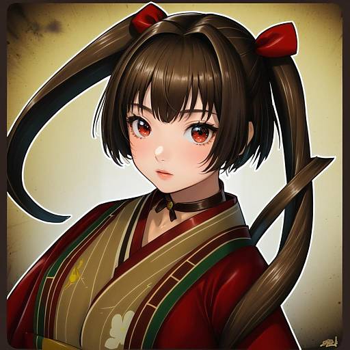 Illustration of Mumei (kabaneri), koutetsujou no kabaneri in the style of Momisan