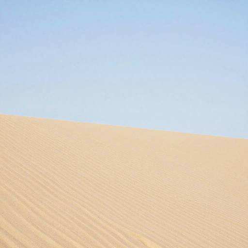 Minimalist Sandy Peninsula at Noon