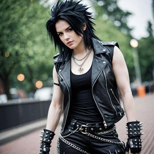 Dynamic Lobo Cosplay with Spiky Hair