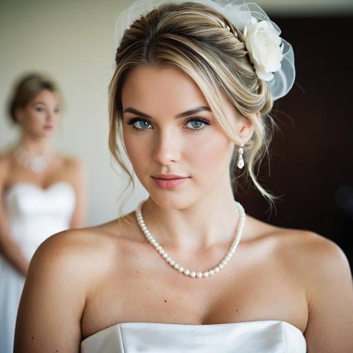 Elegant Bride with Low Updo Hairstyle