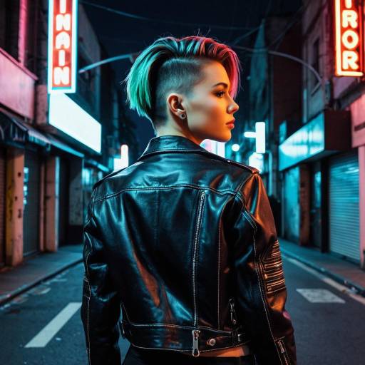 Urban Fashion Model with Nape Undercut