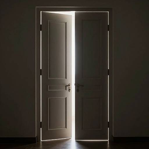 Ethereal Light Bisecting Massive Door