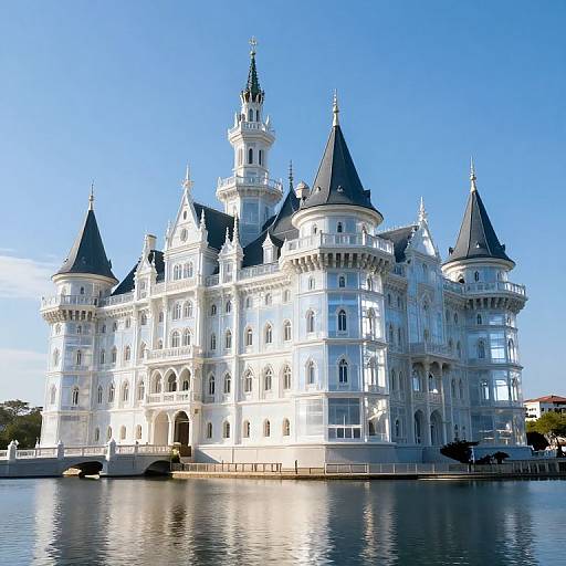 Ultra-Realistic Transparent Fantasy Castle
