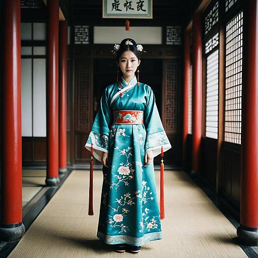 Woman in Traditional Chinese Dress